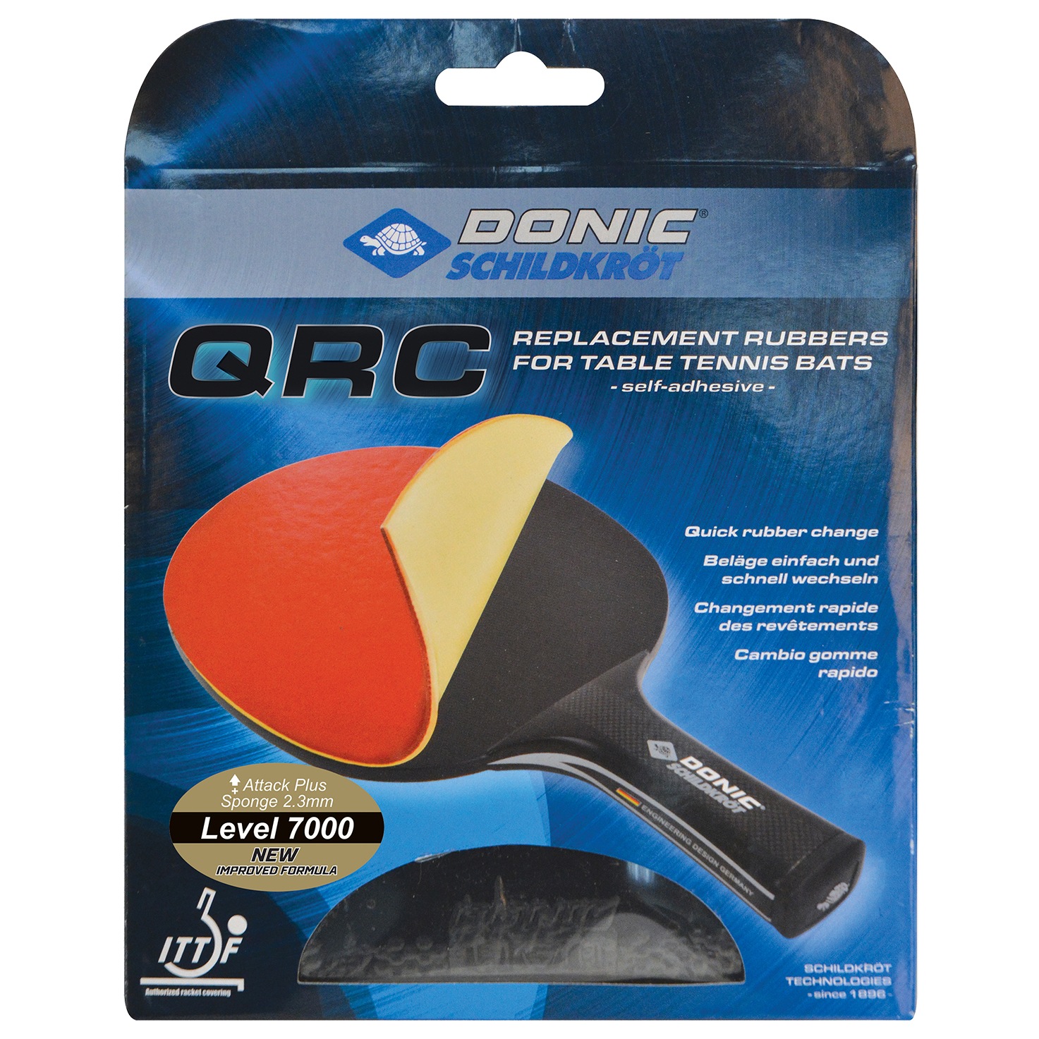 Donic Schildkröt QRC-system gummibeläggning