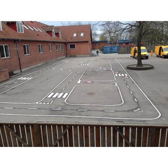 Trafikby - størrelse 20 x 15 meter