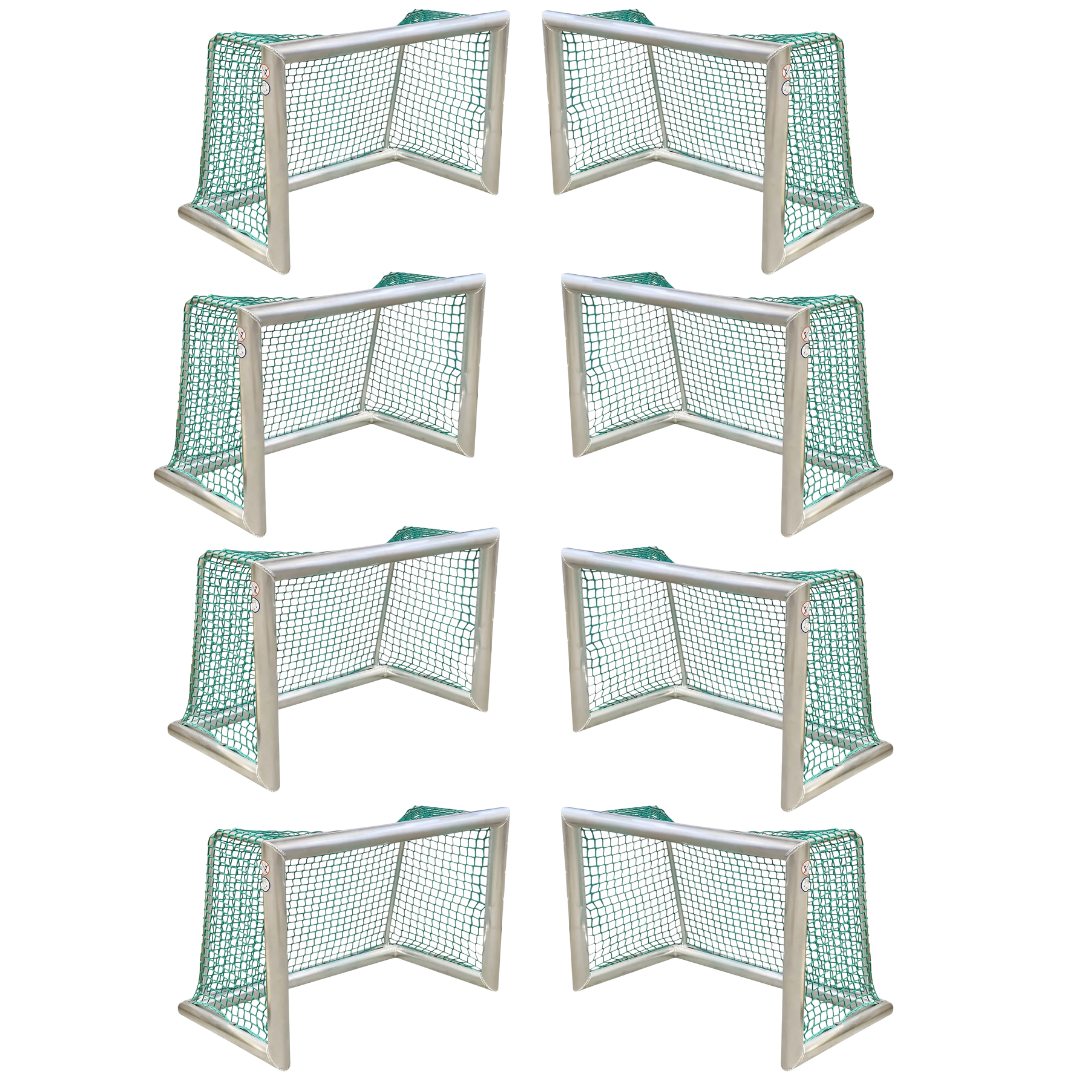 8 stk. fuldsvejset mini fodboldmål