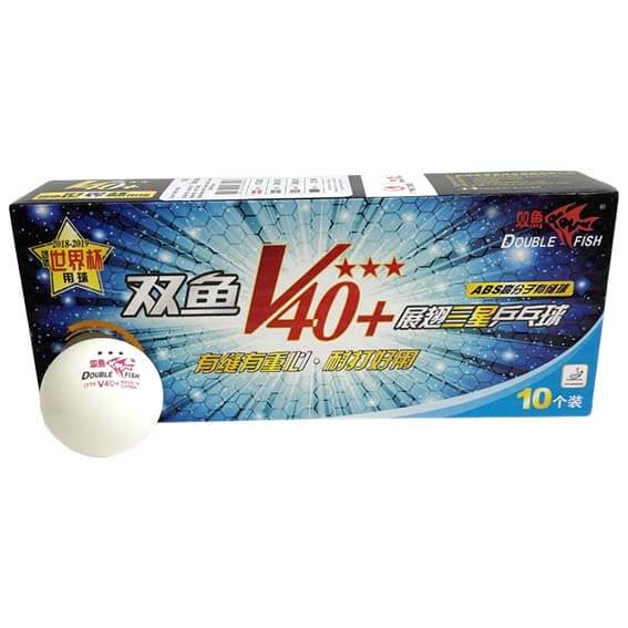 Double Fish 3* turnerings bordtennisbollar - 10 st.