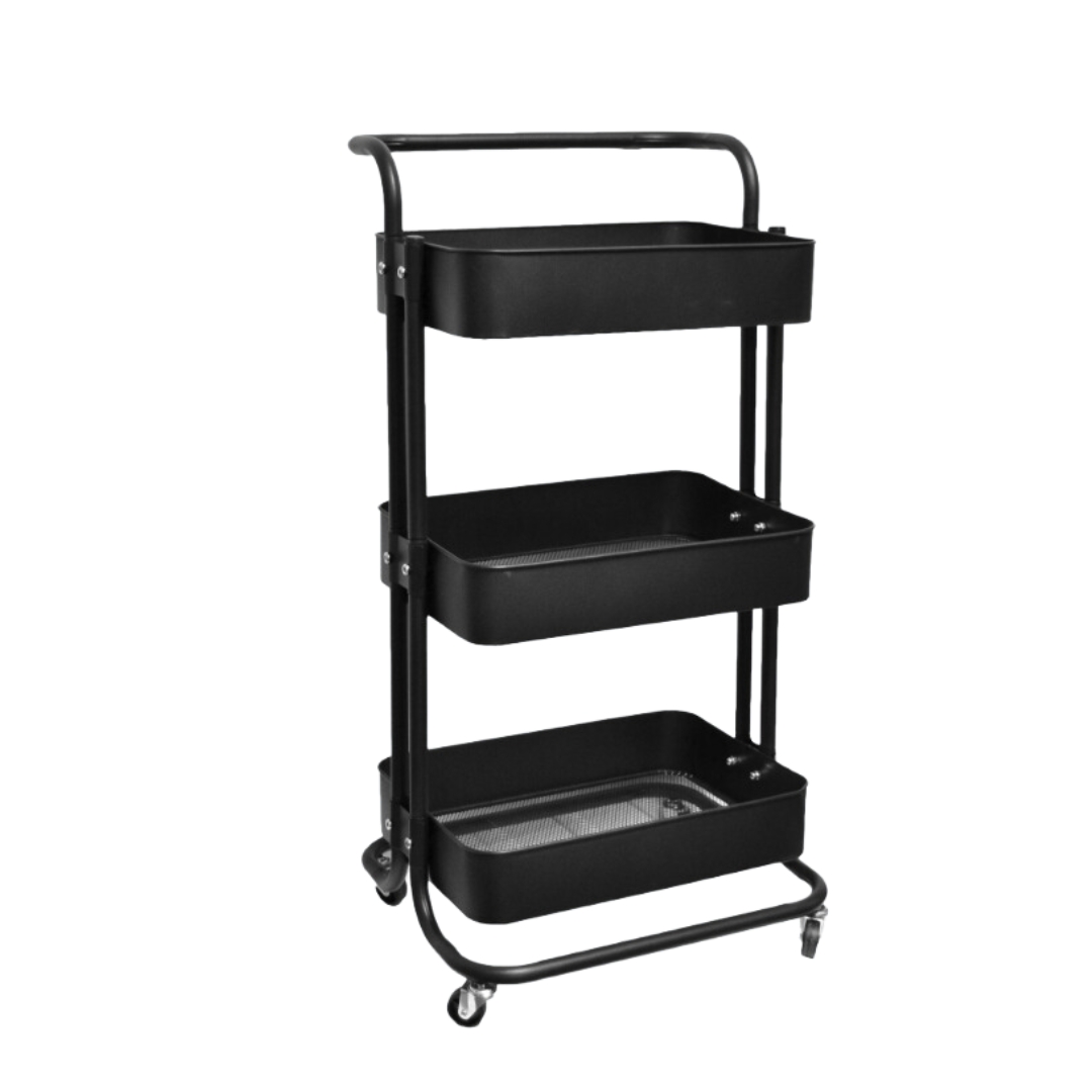Förvaringsvagn med 3 hyllor