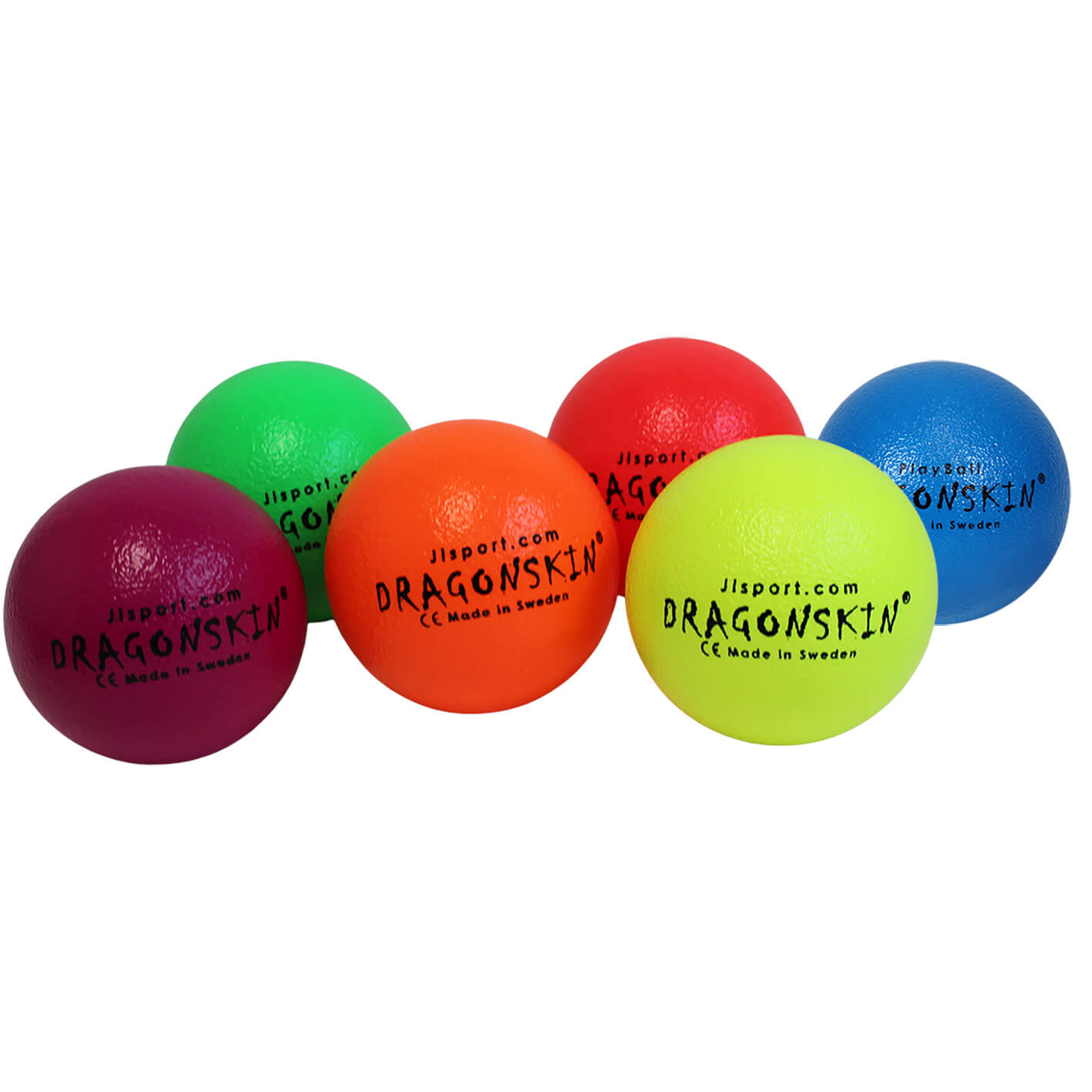 Dragonskin regnbue pakke 6 stk 12 cm