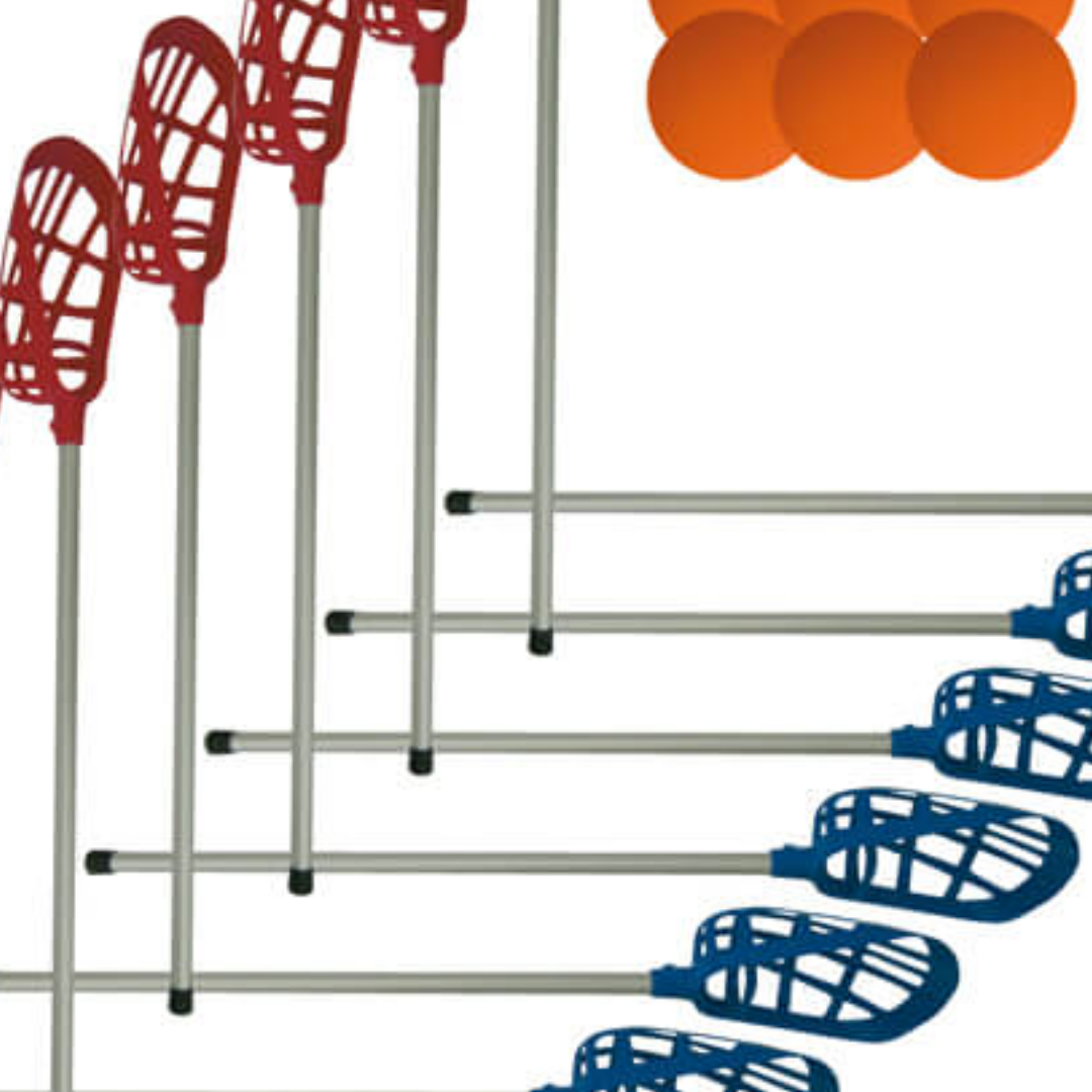 Intercross-Sæt 12 stave og 6 bolde