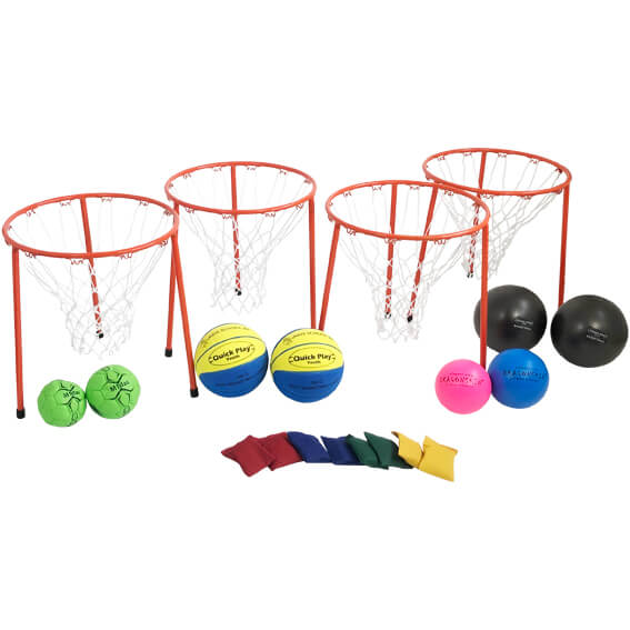 Kæmpe kastekurv skolepakke