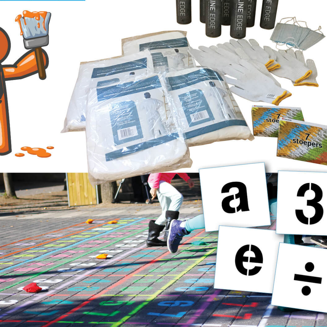 Kæmpe Leg På Streg spraymaling pakke