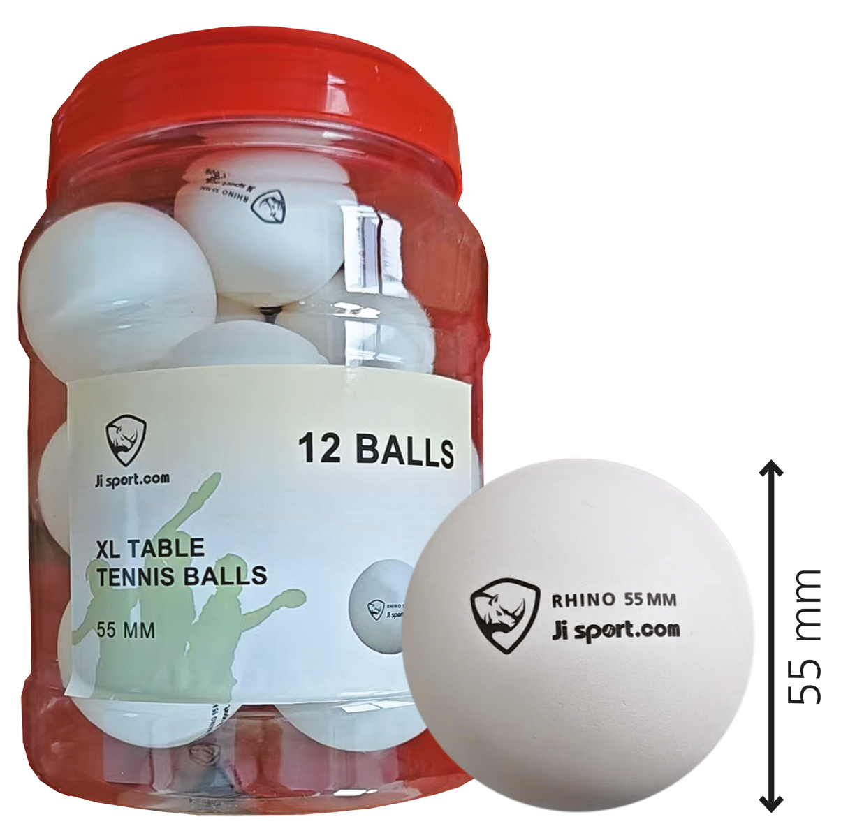 Bordtennispaket med rack och bollar