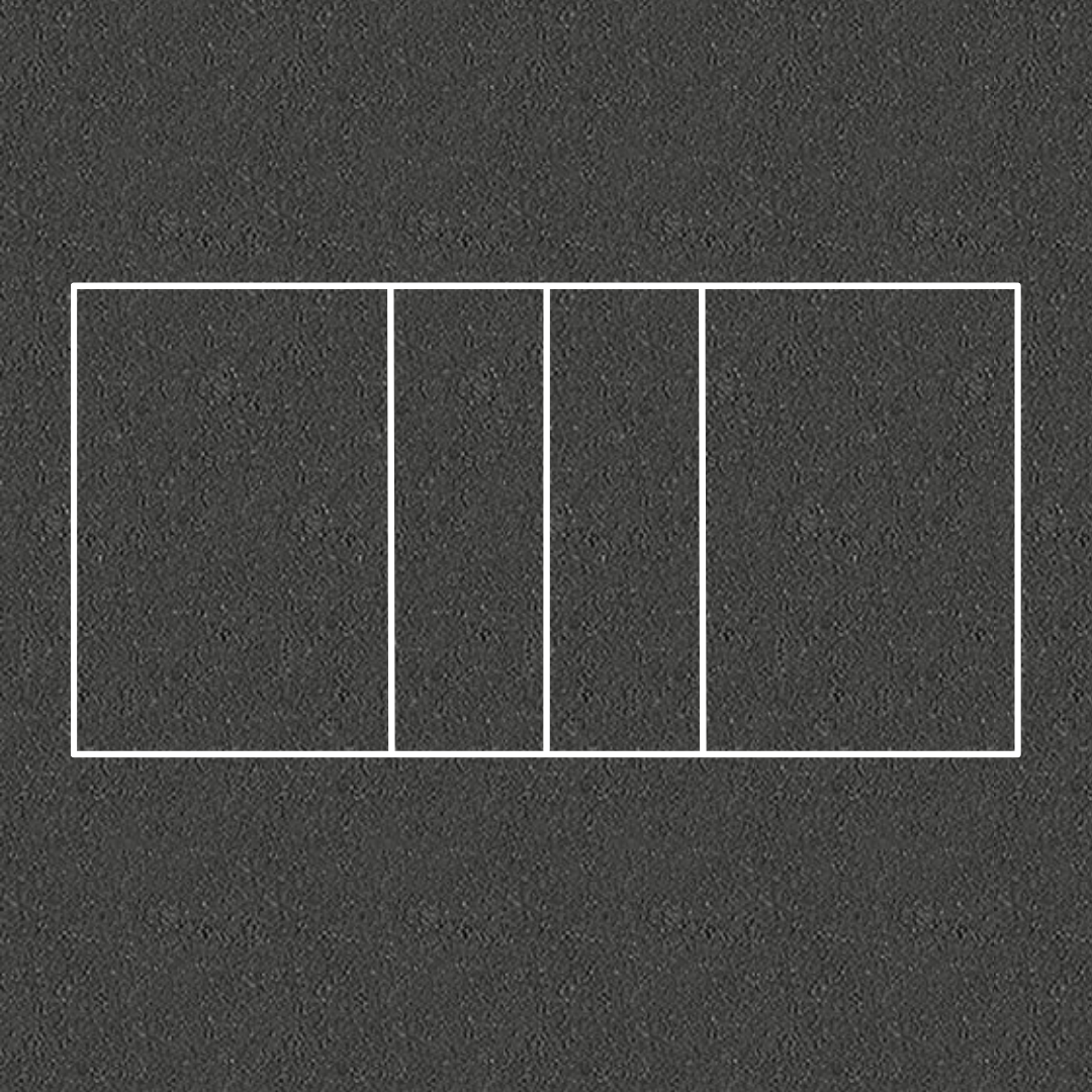 Uppritning med termoplast – volleybollplan