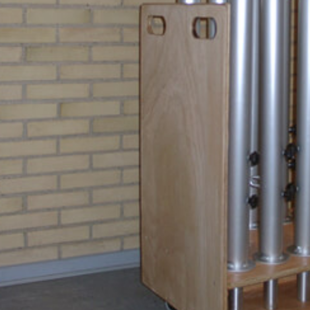 Vagn till badmintonstolpar