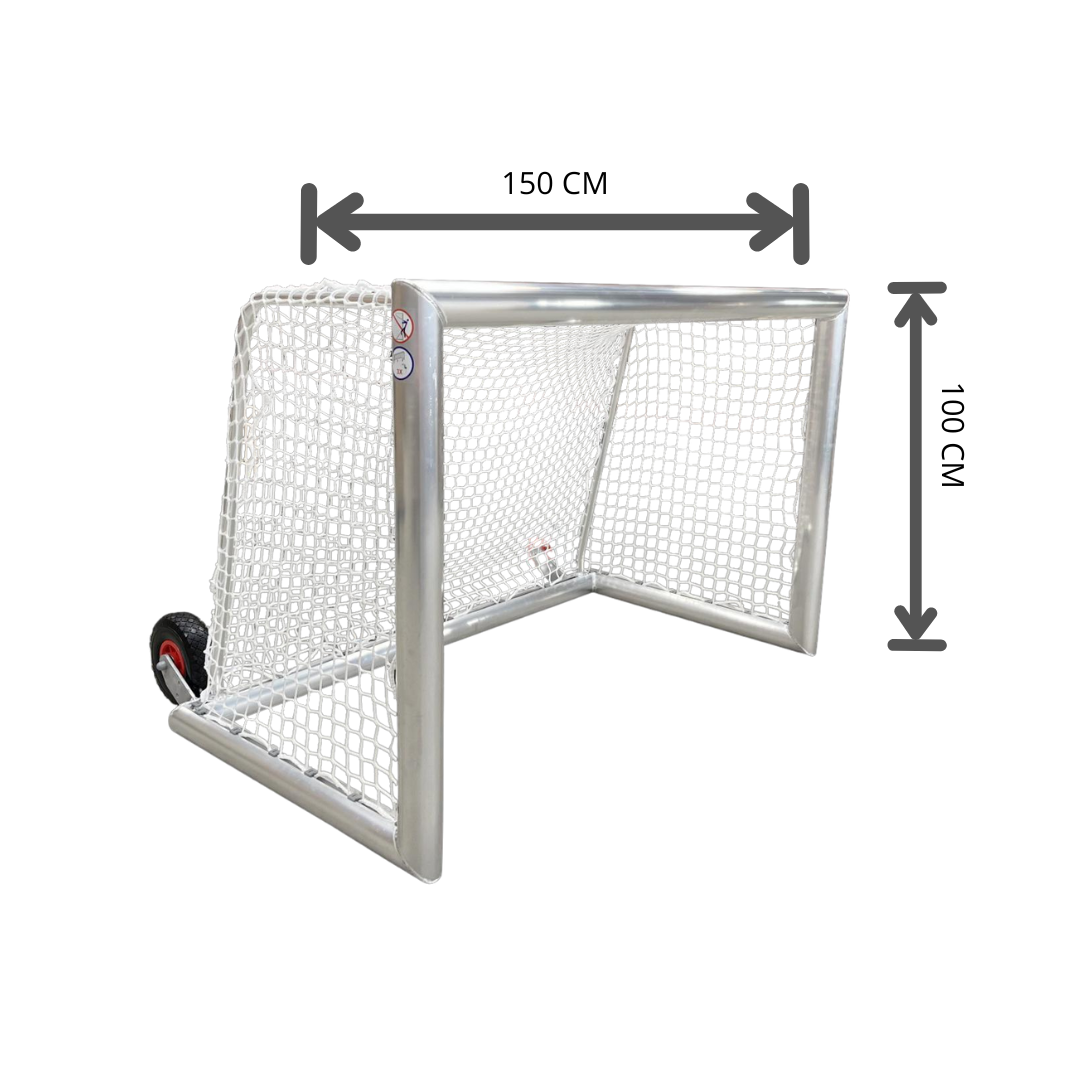 Helsvetsad minifotbollsmål med hjulpaket