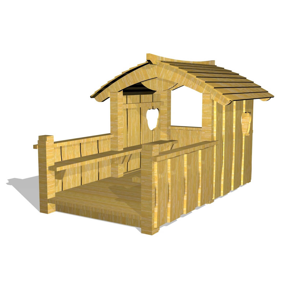 Legehus Bjørnebo med dobbelt gulv