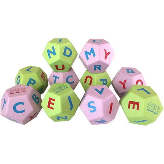 Leg På Streg bogstav terning pakke